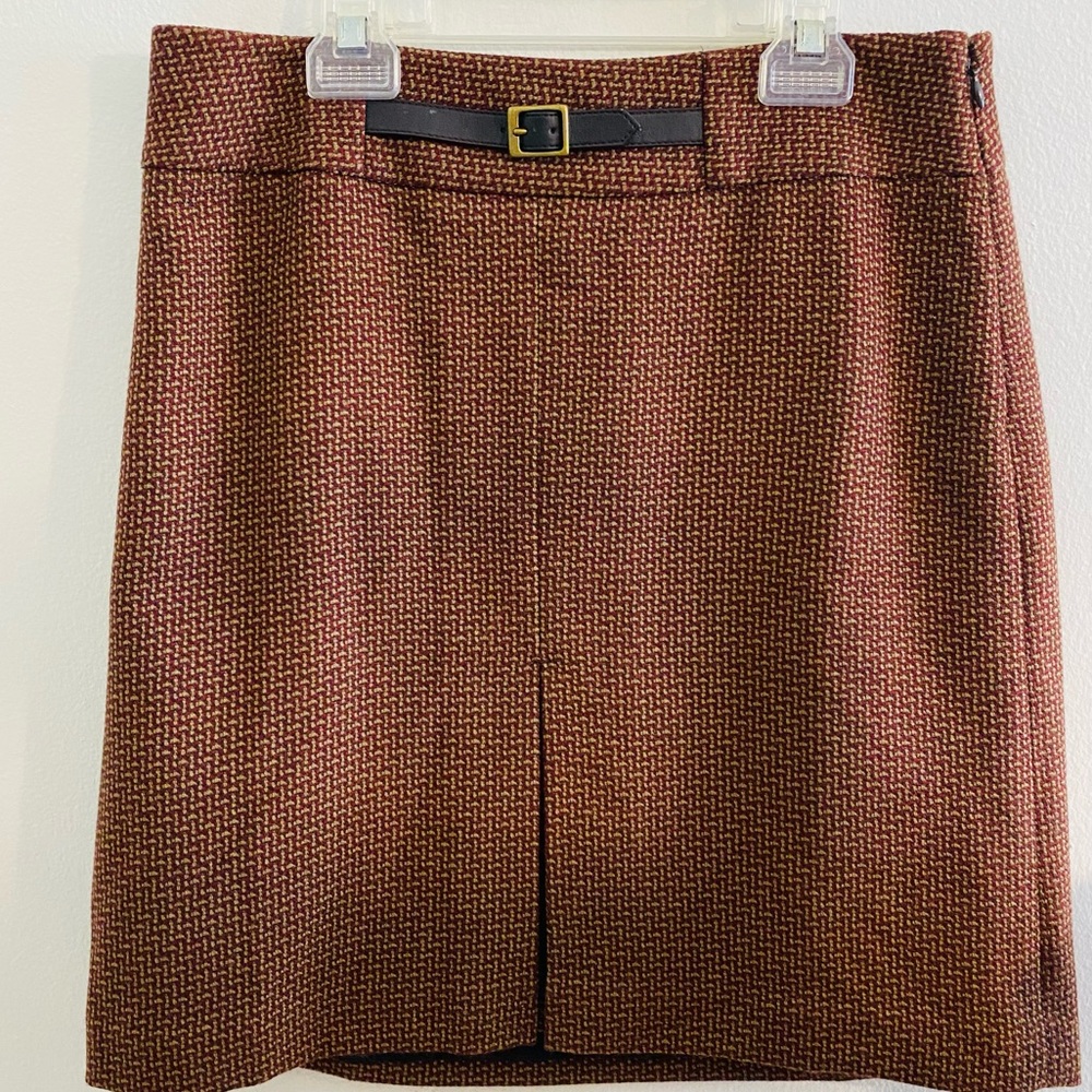 Loft Brown/Red Skirt (Sz 6)